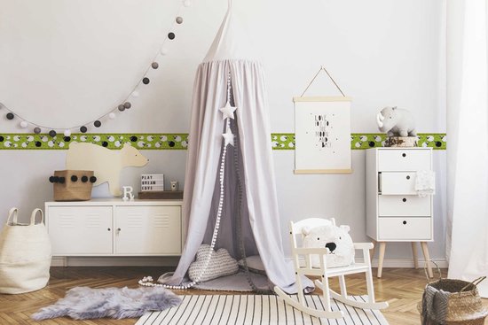 Papier peint à motif Animaux Profhome 403733-GU 75 de papier peint autocollante légèrement structurée avec motif animalier vert mat noir blanc marron 0 m2