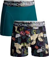 Muchachomalo Boxershorts Jongens 2 Pack - Normale Lengte - 176 - 95% Katoen - Onderbroek met Zachte Elastische Tailleband