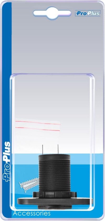 ProPlus sigarettenaansteker inbouwdoos met schroeven in blisterverpakking.