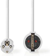 Câble de rallonge électrique avec prise de terre Nedis - 3x 1,50 mm / blanc - 5 mètres