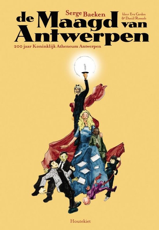 Cover van het boek 'De maagd van Antwerpen' van S. Baeken