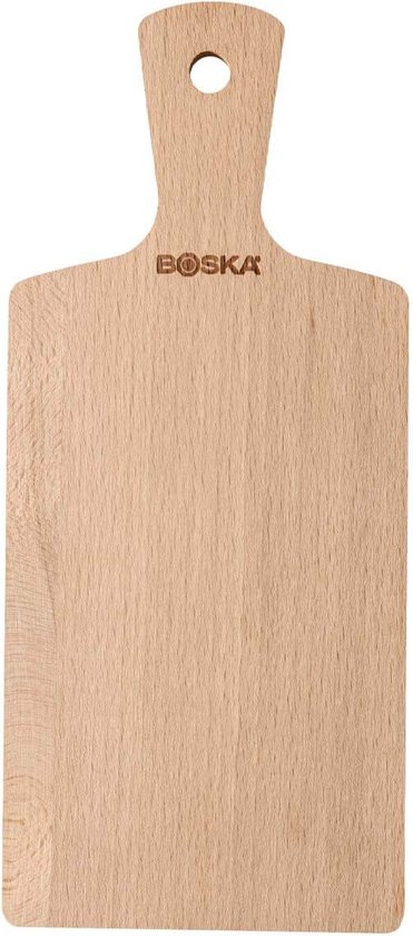 Boska Planche de service Geneva S - Avec poignée - Bois de hêtre européen - Marron - Planche à boissons - 27,5 cm