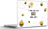 Laptop sticker - 11.6 inch - Beterschap - Quotes - Bij - 30x21cm - Laptopstickers - Laptop skin - Cover