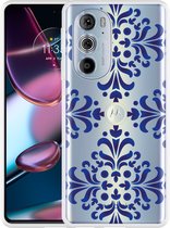 Motorola Edge 30 Pro Hoesje Delfts Blauw - Designed by Cazy