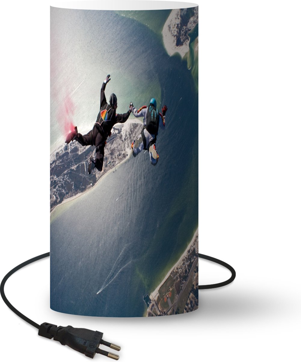 Lamp Sky Dive - Skydiven in Florida lamp - 33 cm hoog - Ø16 cm - Inclusief LED lamp - LampTiger