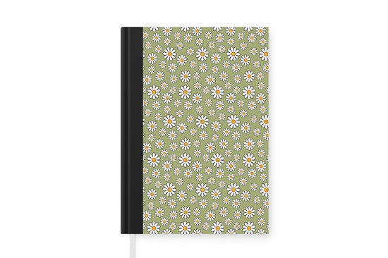 Cahier - Cahier d'écriture - Vintage - Motifs - Fleurs - Marguerite - Cahier - Format A5 - Bloc-notes - Cadeaux Sinterklaas - Distribution de cadeaux pour enfants - Cadeaux chaussures - Petits cadeaux