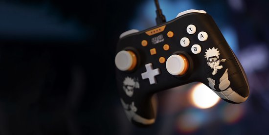 Konix - Manette filaire Naruto Shippûden Noire pour Nintendo Switch