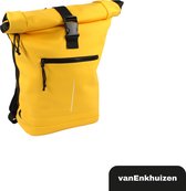 vanEnkhuizen Sac à dos Rolltop avec compartiment pour ordinateur portable 15,6 pouces - 20 litres - Matériau hydrofuge et Thermo - Jaune