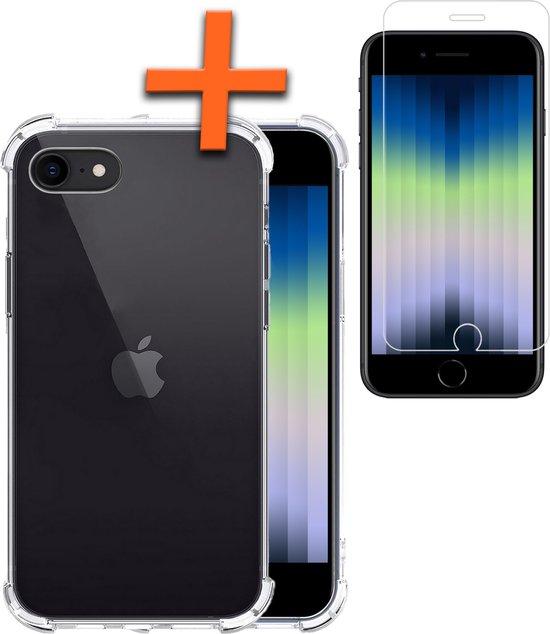 Coque iPhone SE 2022 Antichoc avec Protecteur d'écran - Protecteur d'écran iPhone  SE... | bol