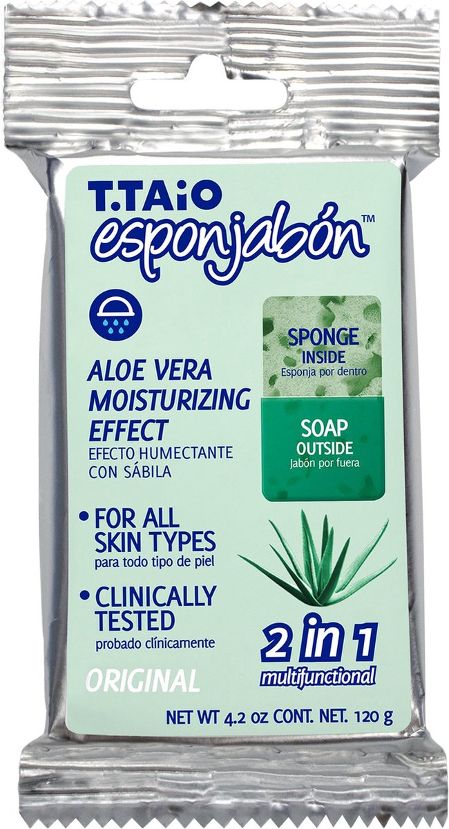 T.taio Esponjabon Aloe Vera Multifunkční Mýdlová Houba 120 G
