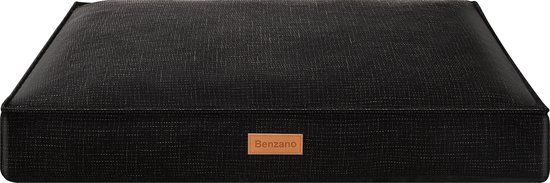 Benzano - Hondenkussen - Wasbaar - Zwart - 80 cm
