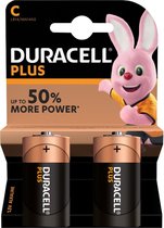 Bol.com Set van 8x Duracell C Plus batterijen 1.5 V - alkaline - LR14 MN1400 - Batterijen pack aanbieding