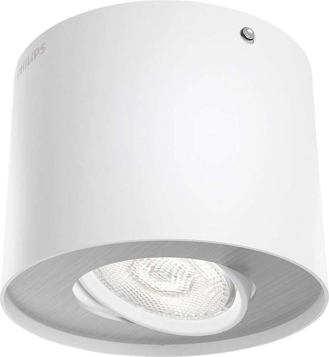 Draaibare LED Spot Philips Phase Opbouwspot 1-lichts - Wit, Dimbaar, Draaibaar - Geïntegreerde LED, EyeComfort - Voor Wand Of Plafond Philips Ledino