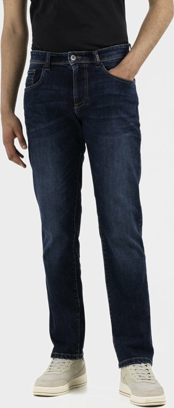 camel active Relaxed Fit 5-Pocket katoenen Jeans - Maat menswear-36/32 - Blau