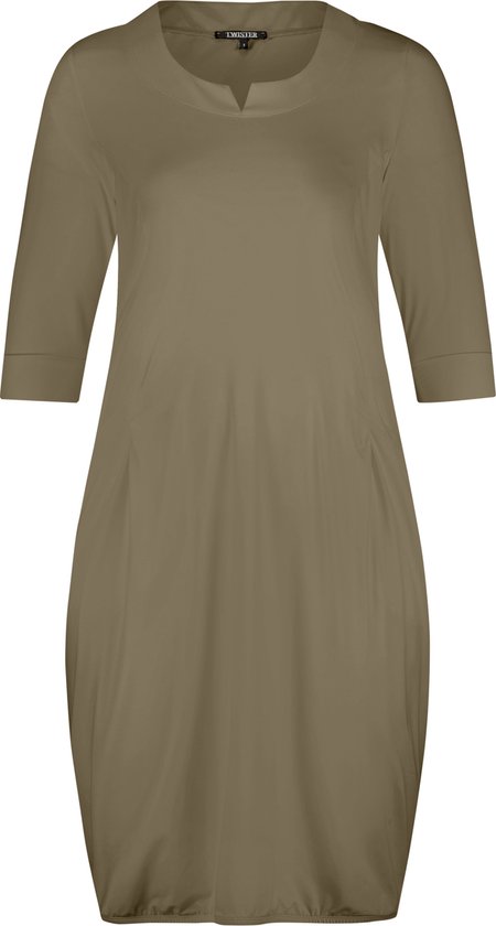 Bali Crushed 3/4 Sleeve Polo Dress