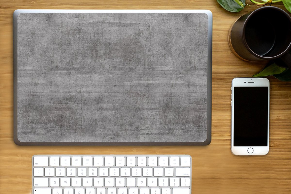 Laptop sticker 15.6 inch Beton print Patroon Antiek