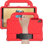 Tablet hoes geschikt voor Lenovo Tab M10 HD 2de Generatie (TB-X306F) - Schokbestendige case met handvaten - Diamond Kids Cover met schouderriem - Rood