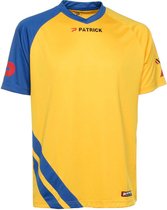 Patrick Victory Shirt Korte Mouw Heren - Geel / Royal | Maat: 3XL