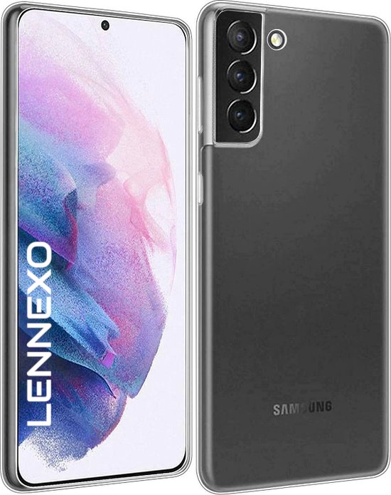 Coque Samsung S21 FE + Protecteur d'écran Premium Samsung Galaxy S21 FE | Étui en Siliconen | Boîtier transparent | Verre trempé | Protection totale