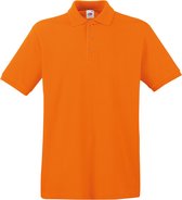 Oranje polo shirt premium van katoen voor heren - Polo t-shirts voor heren S (EU 48)
