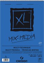 Bloc papier à dessin- Canson XL Mix Media A3 300grammes - 30 feuilles spiralées