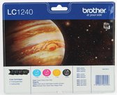 Bol.com Brother LC-1240VALBP - Inktcartridge - Zwart / Cyaan / Magenta / Geel aanbieding