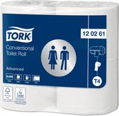 Bol.com Toiletpapier tork t4 advanced 2lgs wit 120261 | Omdoos a 6 pak x 4 rol | 6 stuks aanbieding