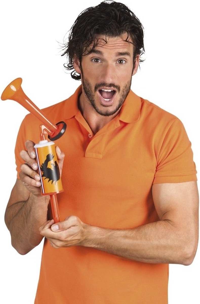 Boland Oranje Holland stadiontoeter - 6x - hand toeter - 45 cm - supporters - luchttoeter - luchthoorn