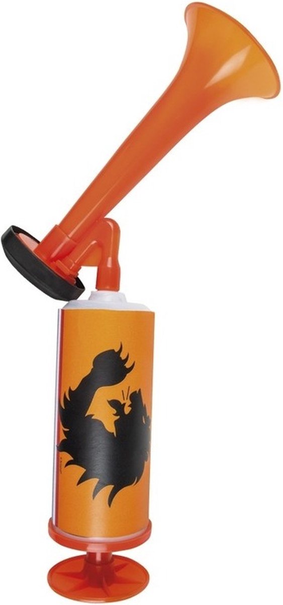 Boland Oranje Holland stadiontoeter - 2x - hand toeter - 45 cm - supporters - luchttoeter - luchthoorn