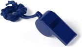 10 Stuks blauwe sportfluitjes aan koord