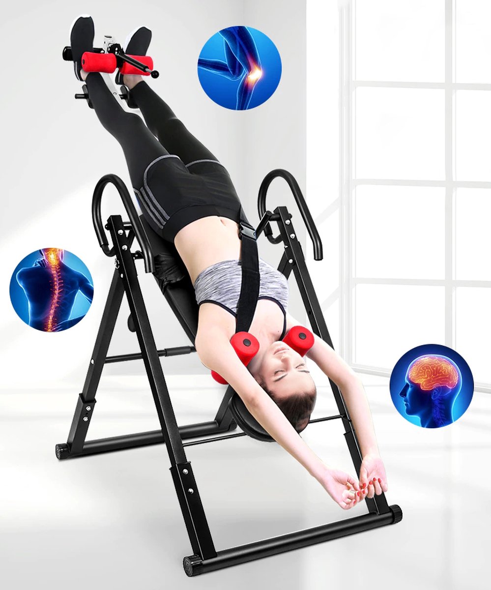 Polaza®️ Workout Station - Verstelbaar - Fitness Apparaat - Sport Accessoires - Krachttraining - Home Gym - Zwart met Rood