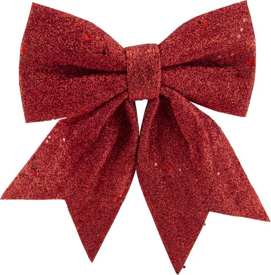 Jute decoratie strikken met glitters 13 cm (2 stuk Jute decoratie strikken met glitters 13 cm (2 stuk
