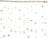 Rideaux boules de neige et flocons de Noël 200 cm