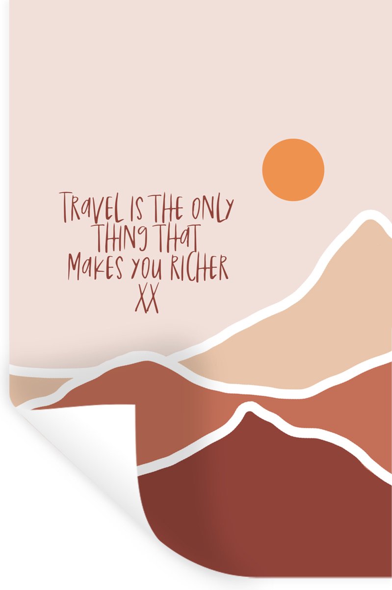 Muurstickers - Sticker Folie - Spreuken - Quotes - Travel is the only thing that makes you