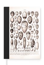 Carnet - Cahier d'écriture - Oeuf - Vintage - Zwart - Wit - Carnet - Format A5 - Bloc-notes - Cadeaux Sinterklaas - Distribution de cadeaux pour enfants - Cadeaux chaussures - Petits cadeaux
