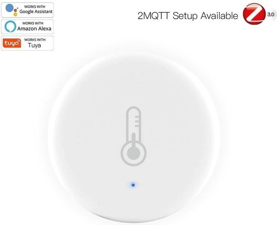 MOES Tuya ZigBee Temperature and Humidity Sensor - Tuya SmartLife - ZigBee - Draadloos - Temperatuur Sensor