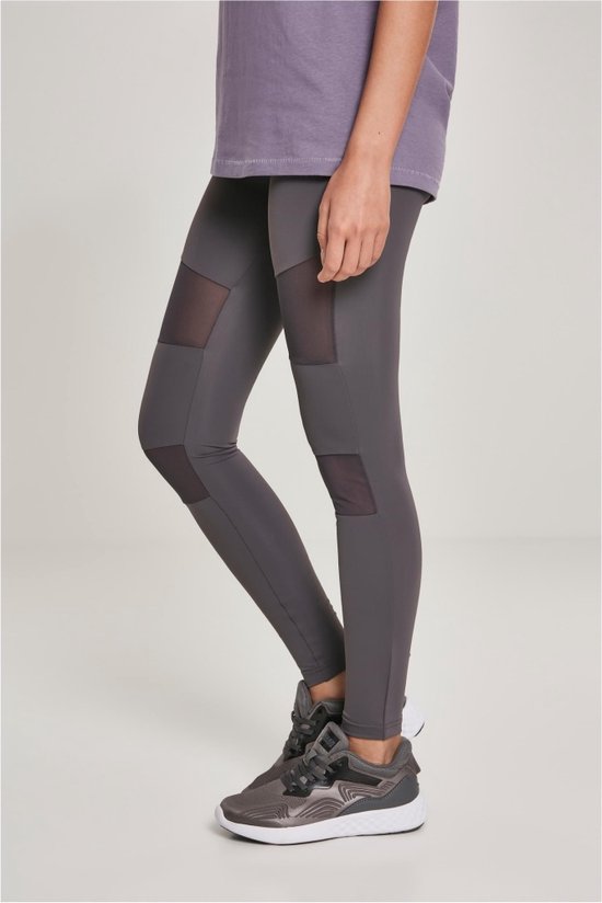 Urban Classics - Tech Mesh Sportlegging - S - Grijs van Urban Classics — afbeelding 2