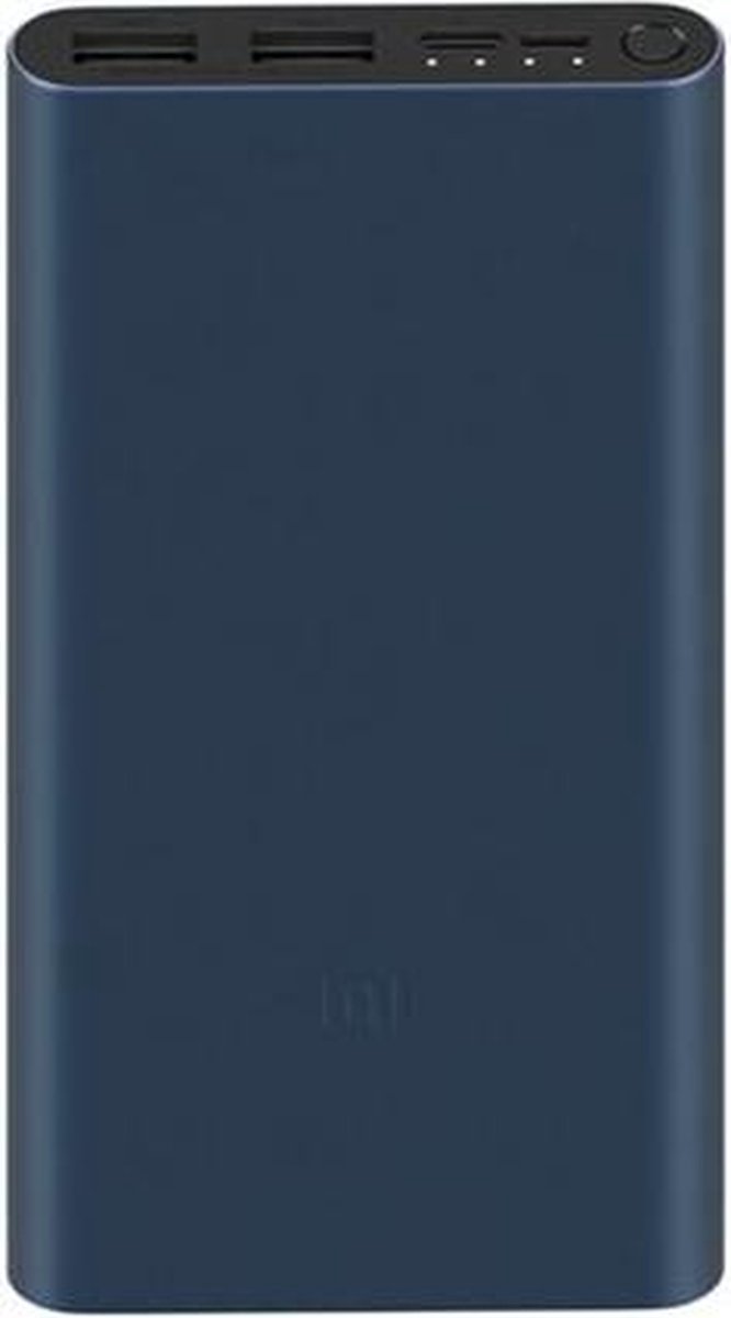 Xiaomi Powerbank 3 met Quick Charge USB-C en 2x USB A 2.0 10000 mAh - zwart
