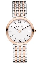 Pontiac Elegance P10051 Horloge - Staal - Multi - Ø 28 mm