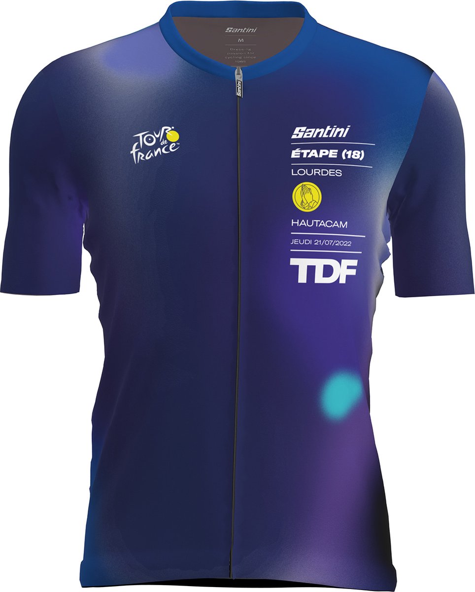 Santini Lourdes Kit Fiets Jersey - Tour De France Official MULTI - Maat XL