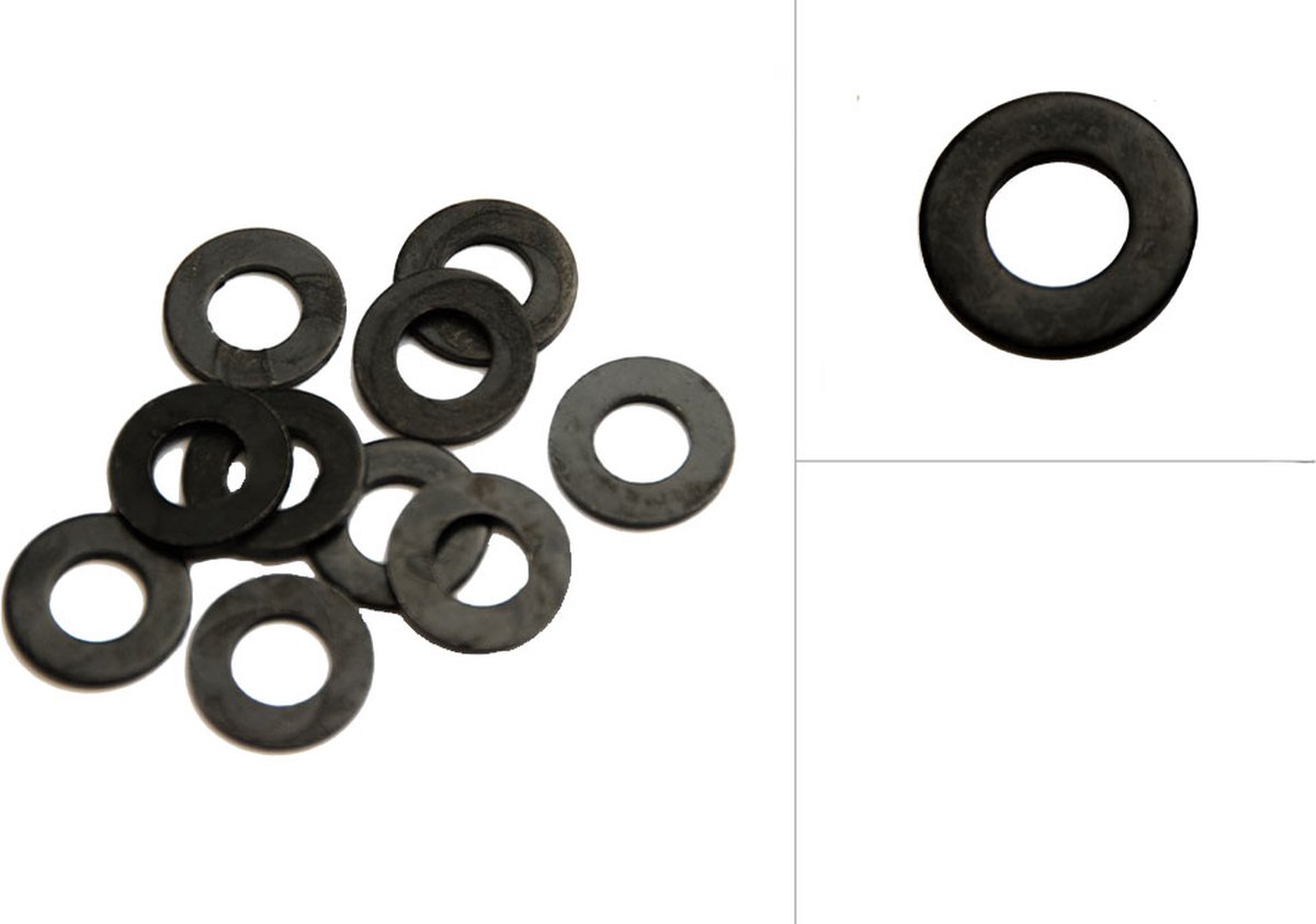 Wovar Sluitringen Zwart M8 | Doos 75 stuks