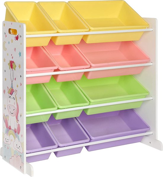 Pixiform Boekenkast voor Kinderen, Praktisch Speelgoedrek en Opbergrek Met Opbergruimte, Mooie Speelgoedorganizer, Keel Pixiform Boekenkast voor Kinderen, Praktisch Speelgoedrek en Opbergrek Met Opbergruimte, Mooie Speelgoedorganizer, Keel