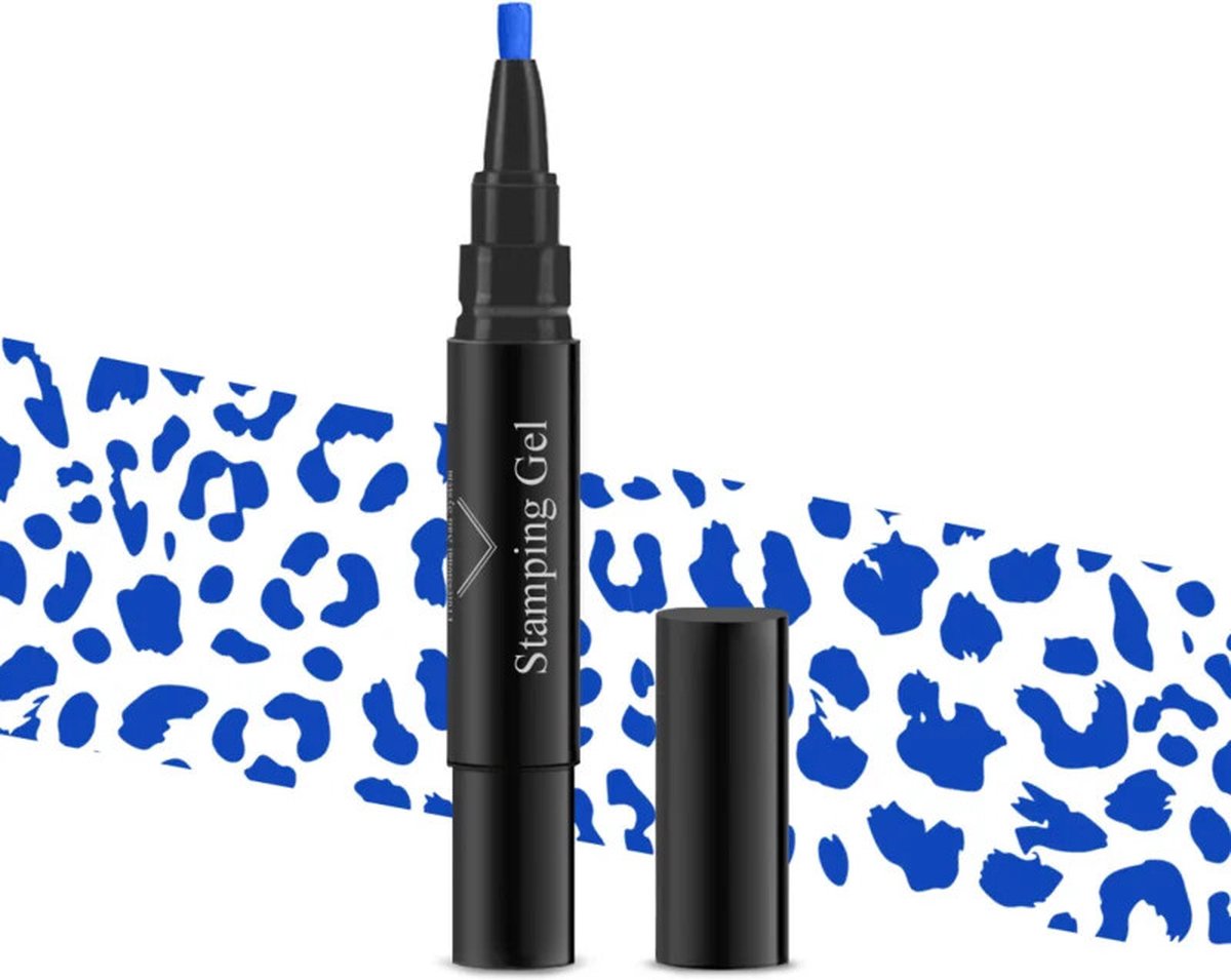 Goedkoopste PNS Stamping Gel Pen 24 NEON BLAUW