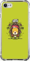 Coque pour téléphone portable iPhone SE 2022/2020 | Coque arrière iPhone 8/7 en silicone avec bord transparent Doggy Biscuit