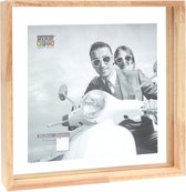Deknudt Frames fotolijst met zwevend effect S68SH1 - naturel - 25x25