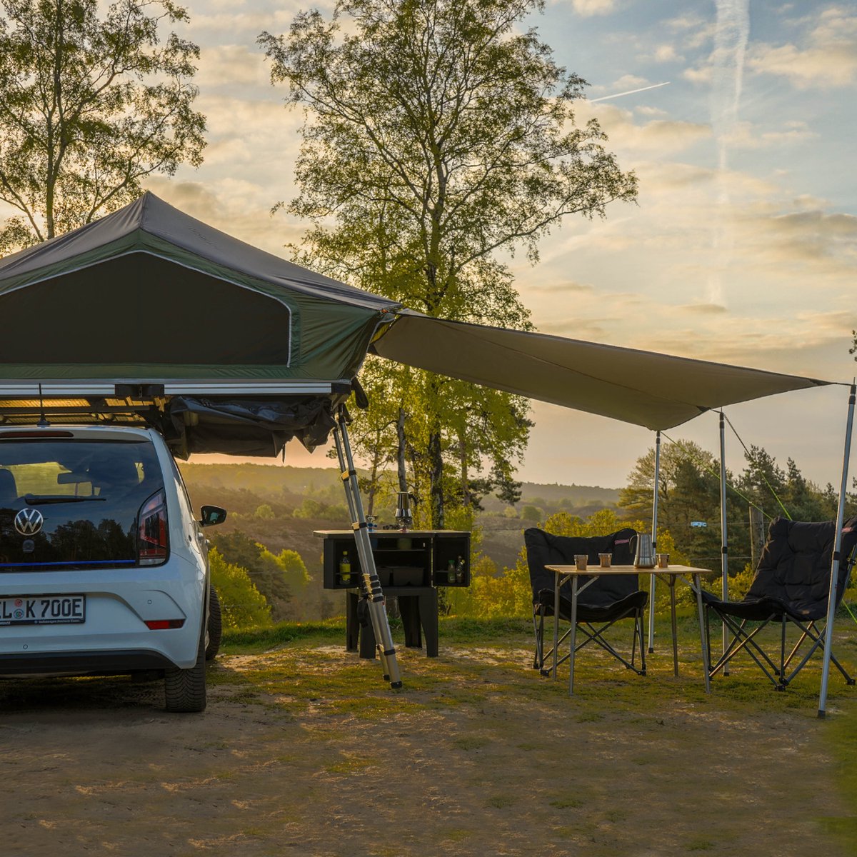 Avent Light 140 tente de toit | outdoor collection Fjordsen