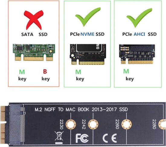 Pour M.2 SSD vers U.2 Adaptateur 2en1 pour M.2 Nvme et Sata-bus