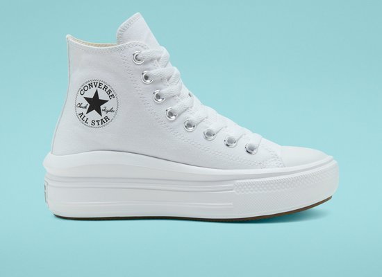 Converse Chuck Taylor All Star Move Hi Hoge sneakers - Dames - Wit - Maat 39