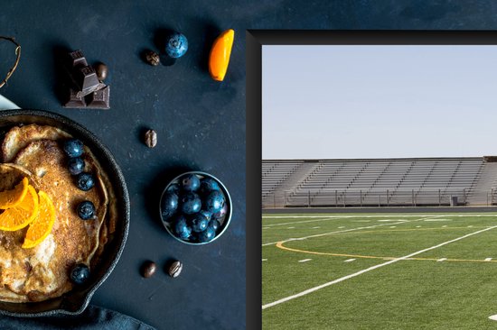 KitchenYeah® Inductie beschermer 80.2x52.2 cm - American Football veld en stadion - Kookplaataccessoires - Afdekplaat voor kookplaat - Inductiebeschermer - Inductiemat - Inductieplaat mat