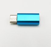 8 Pin Lightning Female naar Type C Male USB Adapter - Blauw